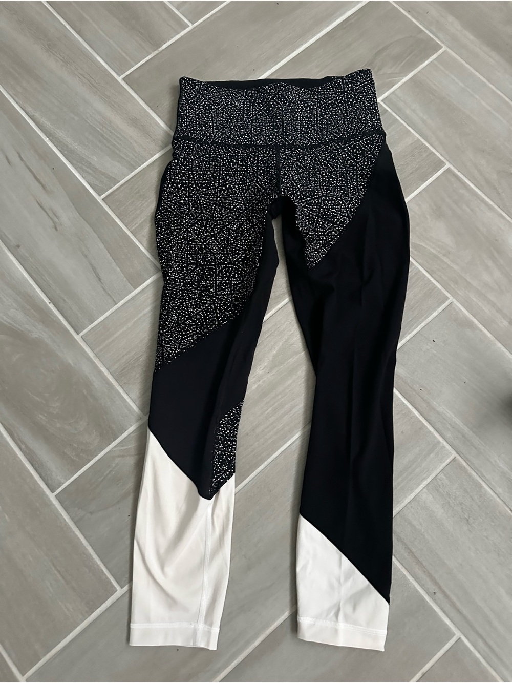 lululemon athletica Black, White & Speckle High-Rise Leggings